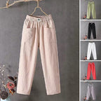Emma™ - Cotton Linen Pants — Comfortable Waist