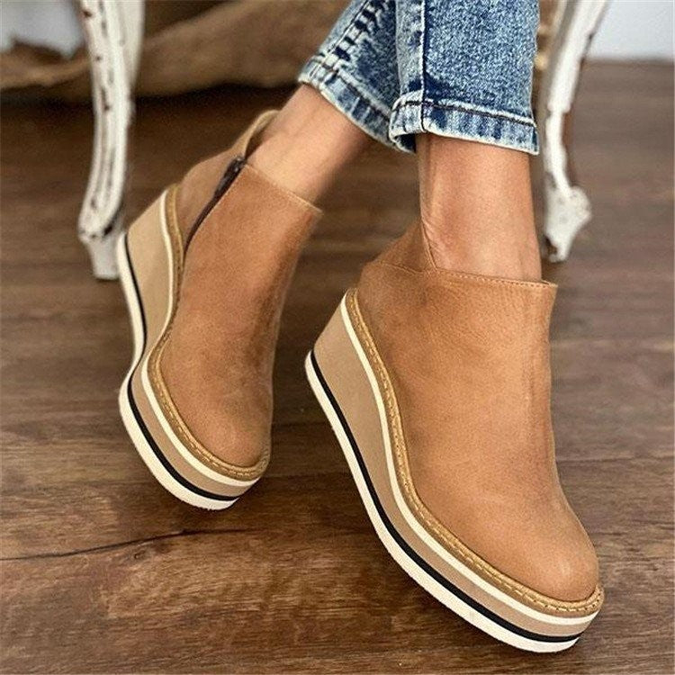 Madeline Rossi | Orthopedic Platform Ankle Boots For Women