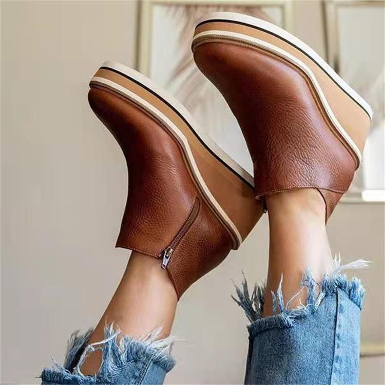 Madeline Rossi | Orthopedic Platform Ankle Boots For Women