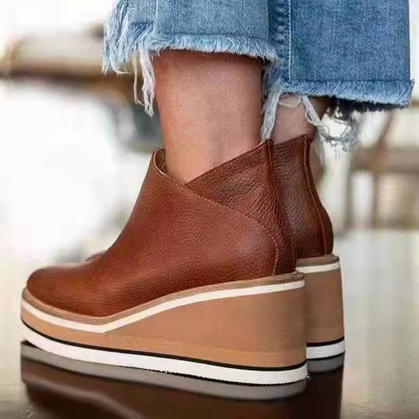 Madeline Rossi | Orthopedic Platform Ankle Boots For Women
