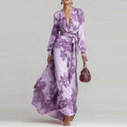 Aurora Sinclair | Floral Chiffon Maxi Dress For Women