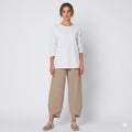 Beatrice Moreau | Relaxed Linen Blend Pants For Women