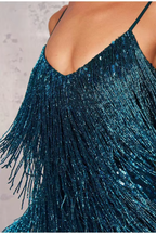 Seraphina Bellucci | Sequin Feather Mini Dress For Women