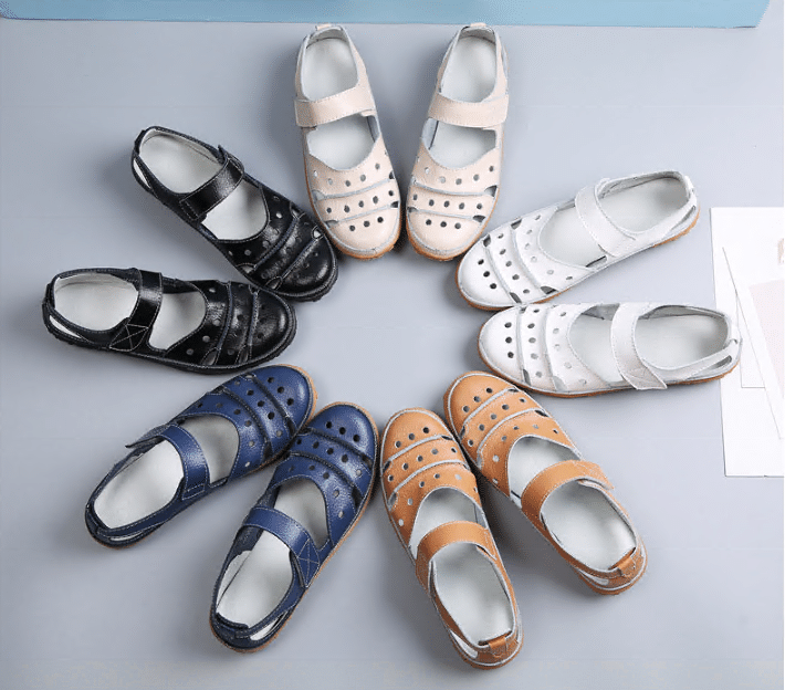 Grace™- Hollow Hook Flat Sandals — Open-Toe