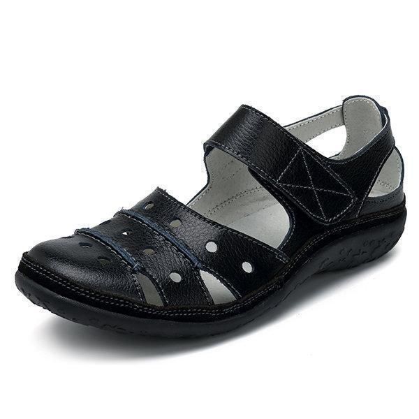 Grace™- Hollow Hook Flat Sandals — Open-Toe