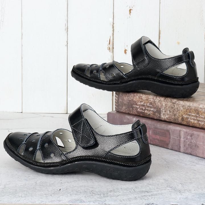 Grace™- Hollow Hook Flat Sandals — Open-Toe