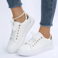Chloe Laurent | Quilted Casual Sneakers For Women