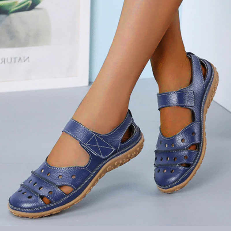 Grace™- Hollow Hook Flat Sandals — Open-Toe