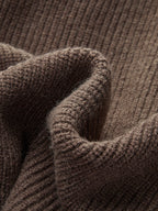Women Knit Jumper Crew Neck Pullover Sweater Layered Long Sleeve Top