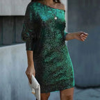 Aurélie Fontaine | Adalyn Sequin Party Dress with Radiant Glamour For Women