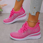 Elena Bellucci | Rhinestone Platform Sneakers For Women