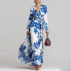 Aurora Sinclair | Floral Chiffon Maxi Dress For Women