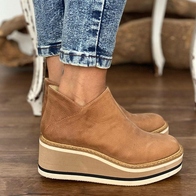 Madeline Rossi | Orthopedic Platform Ankle Boots For Women