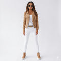 Amélie Laurent | Tailored Cropped Blazer Jacket For Women