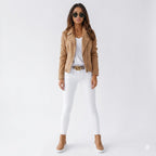 Amélie Laurent | Tailored Cropped Blazer Jacket For Women