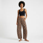Leilani Monroe | Leopard Print Barrel Jeans For Women