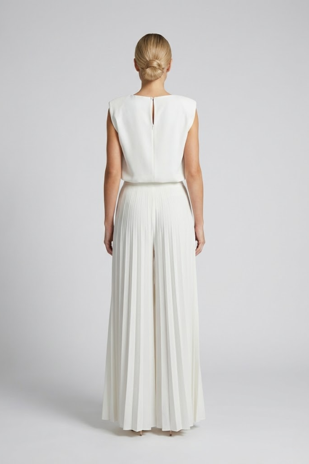 Bianca Moretti | Elegant Pleated Jumpsuit For Women