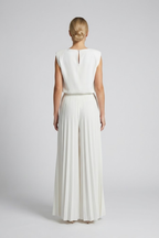 Bianca Moretti | Elegant Pleated Jumpsuit For Women