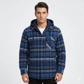 Luca Whitmore | Quilted Hooded Flannel Jacket For Men