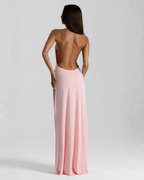 Valentina Moreau | Backless Satin Evening Maxi Dress For Women