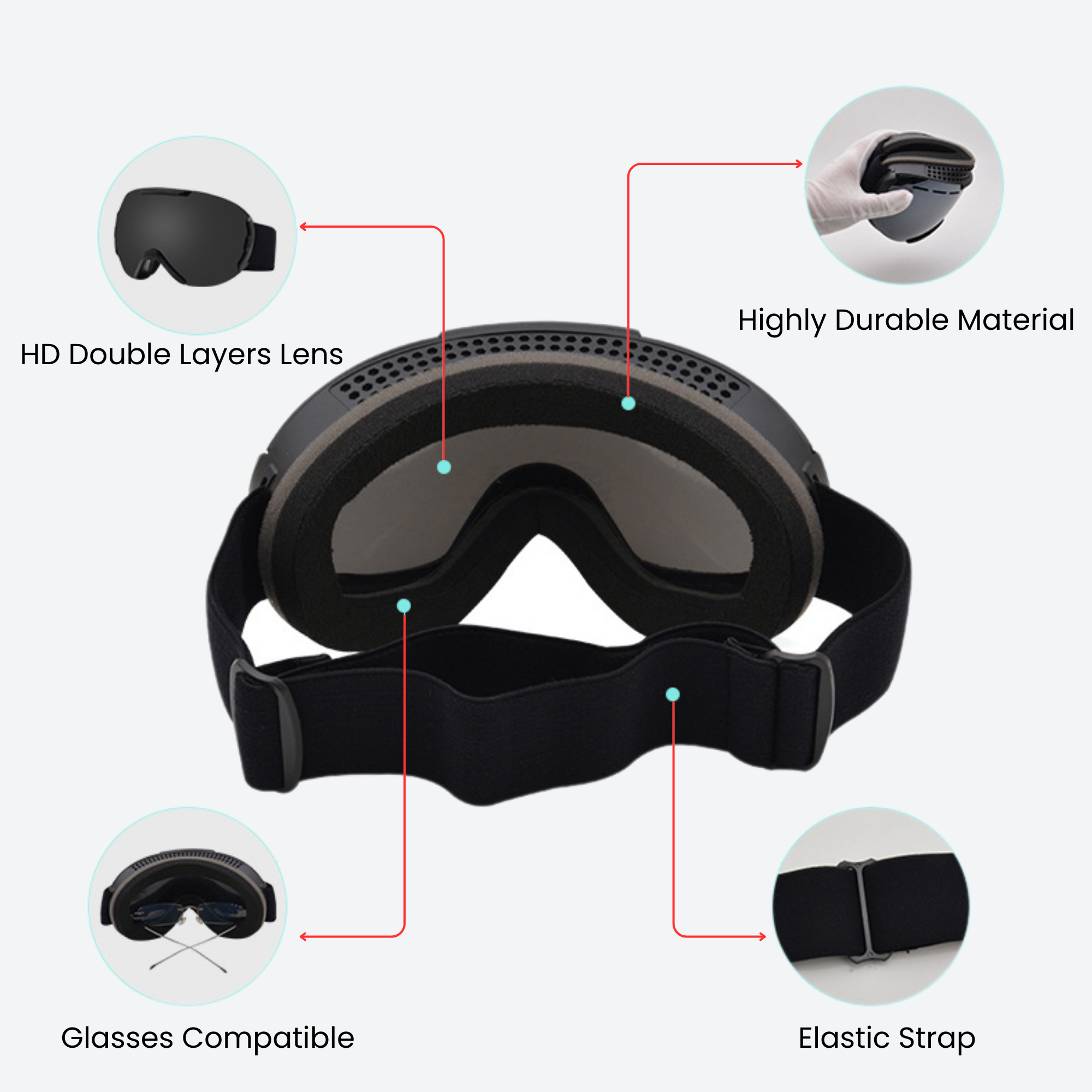 Aurora Quick Release Spherical Goggles