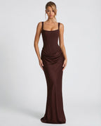 Valentina Moretti | Elegant Black Maxi Dress For Women