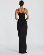 Valentina Moretti | Elegant Black Maxi Dress For Women