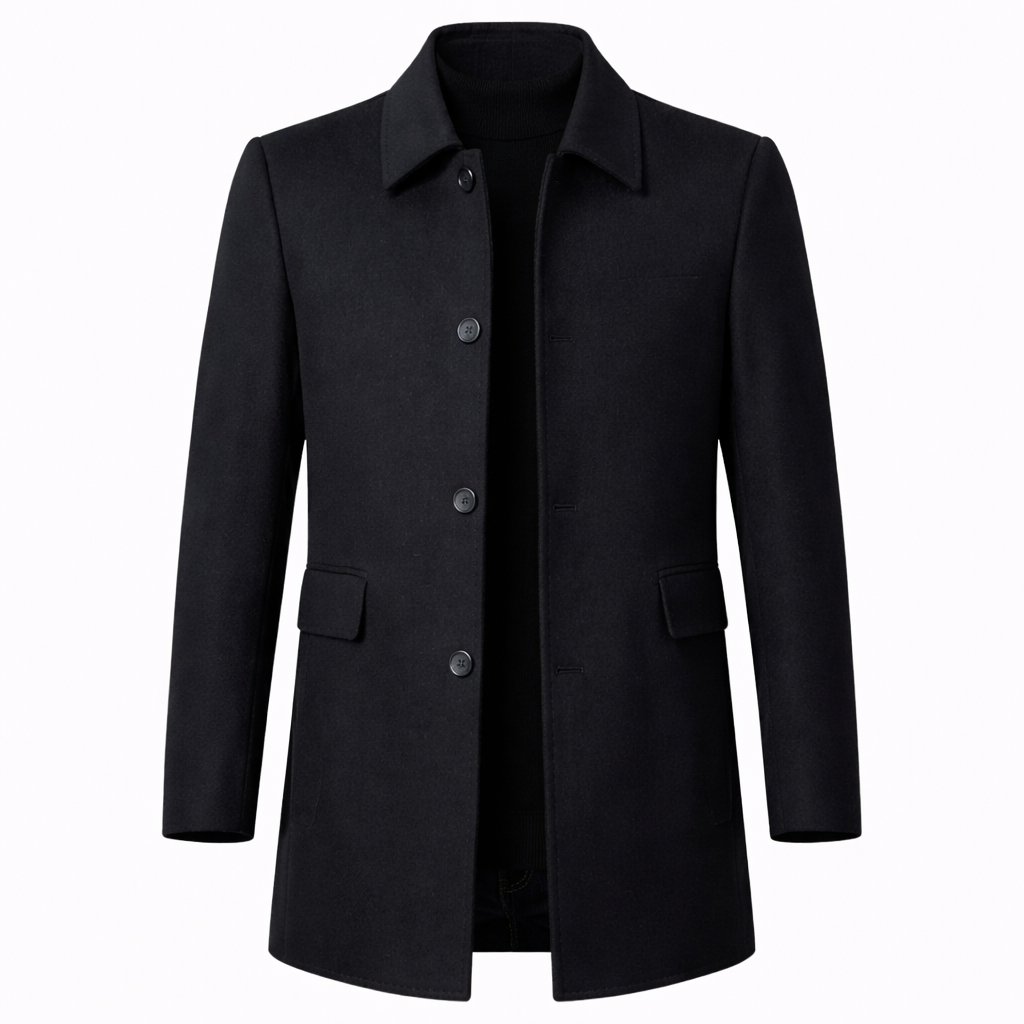Oliver Beaumont | Classic Wool Overcoat For Men