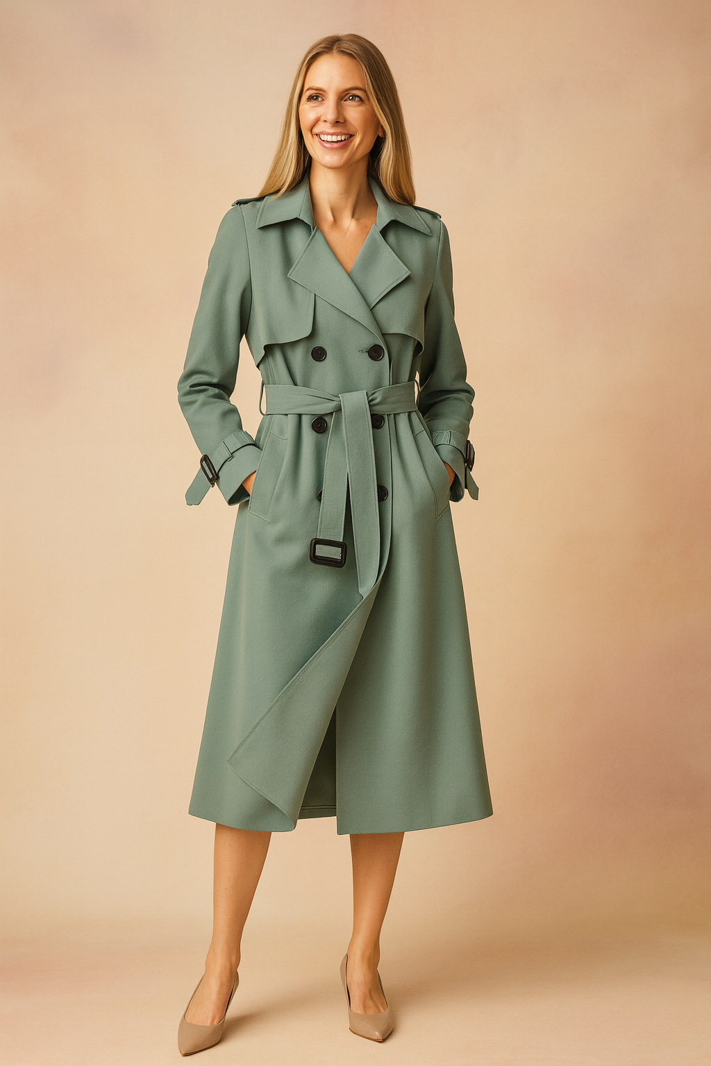 Sofia Laurent | Belted Trench Coat For Women