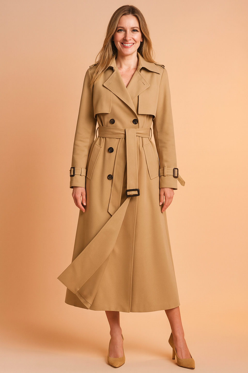 Sofia Laurent | Belted Trench Coat For Women