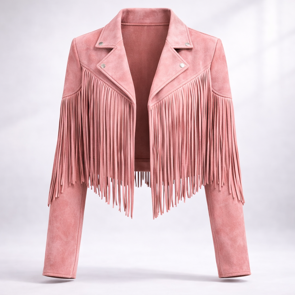 Tara Williams | Fringe Suede Cropped Jacket For Women