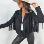 Bianca Rossi | Fringe Leather Jacket For Women