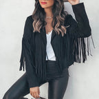 Bianca Rossi | Fringe Leather Jacket For Women