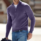 Luca Moretti | Premium Zip Knit Pullover For Men