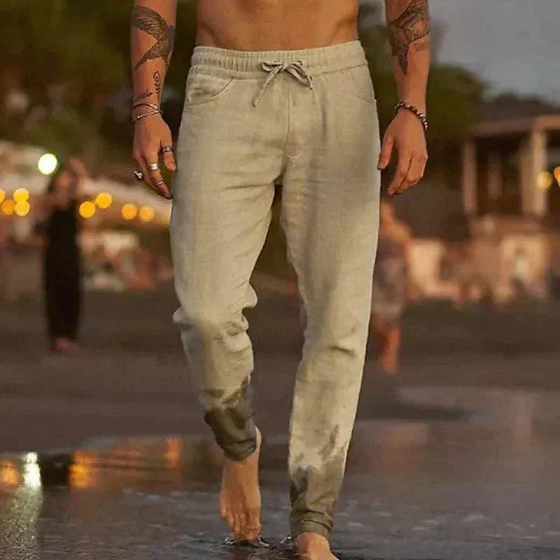 Michael™ - Premium Linen Trousers — Tailored Fit