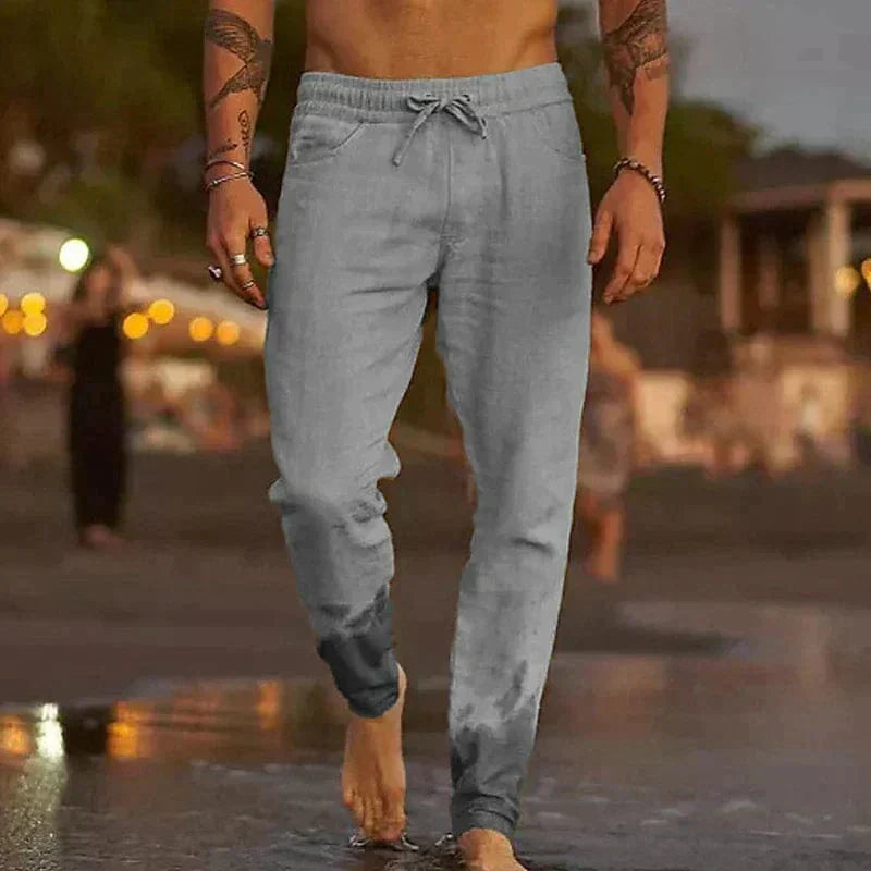 Michael™ - Premium Linen Trousers — Tailored Fit