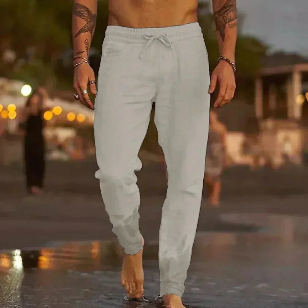 Michael™ - Premium Linen Trousers — Tailored Fit