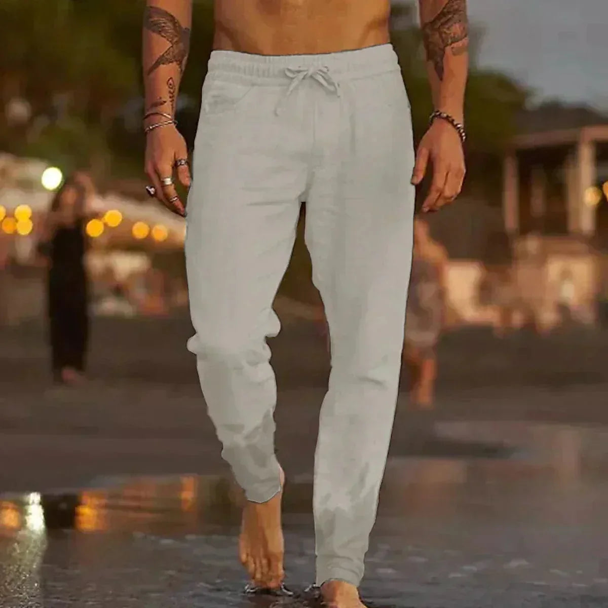 Michael™ - Premium Linen Trousers — Tailored Fit