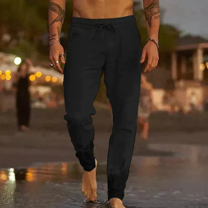 Michael™ - Premium Linen Trousers — Tailored Fit