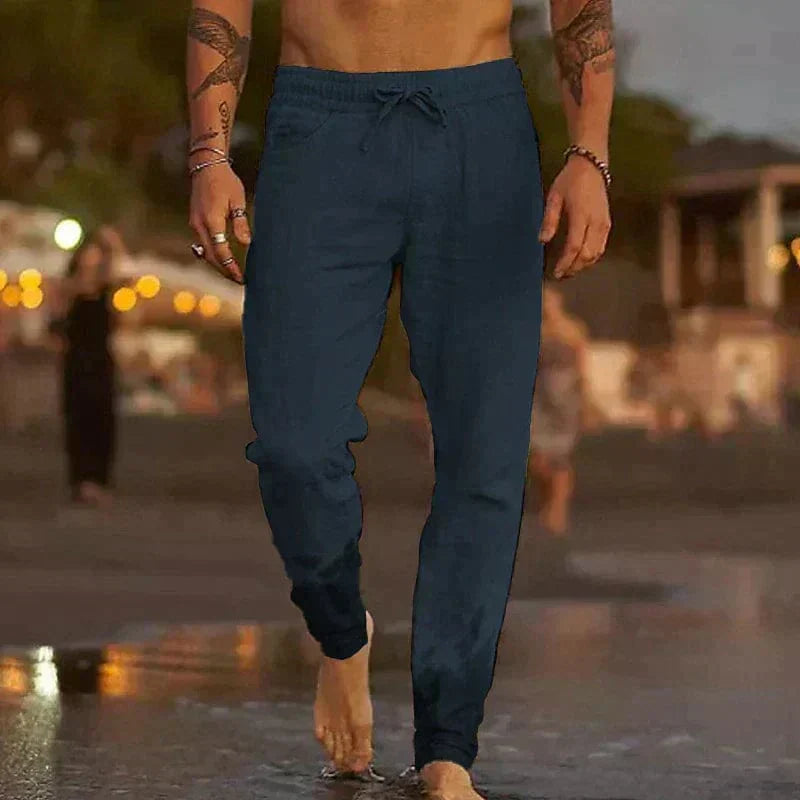 Michael™ - Premium Linen Trousers — Tailored Fit