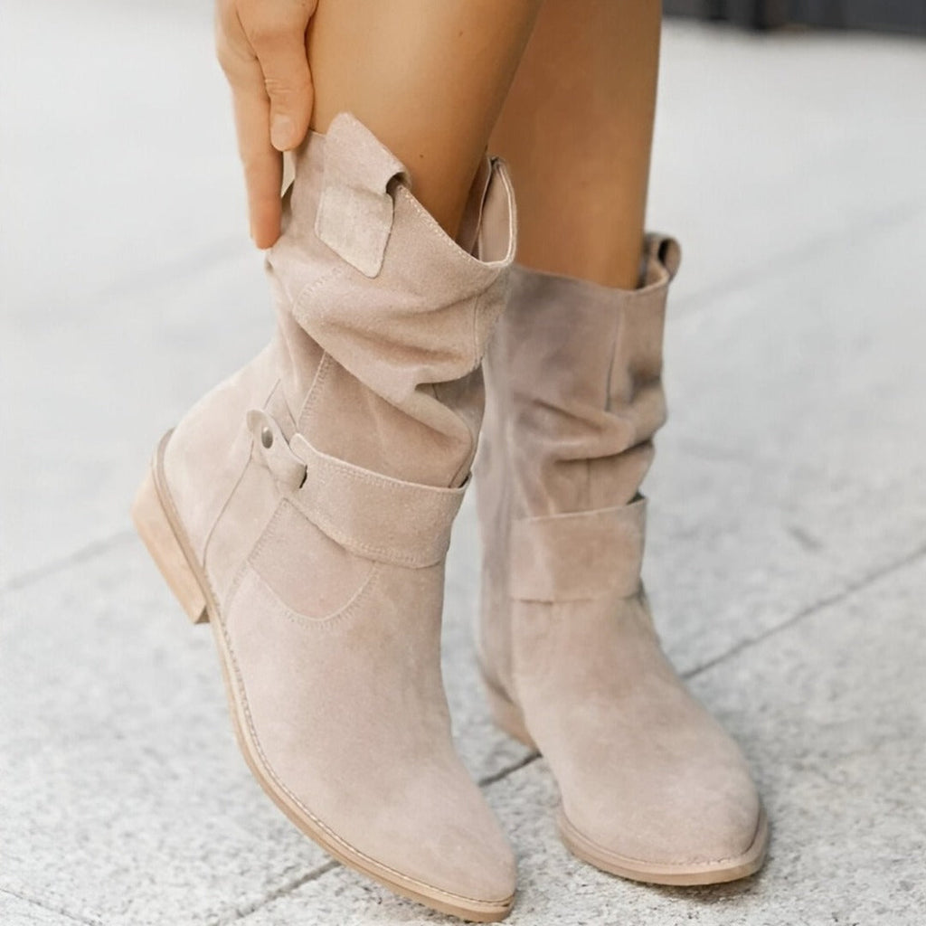 Harper Bellini | Slouchy Suede Ankle Boots For Women