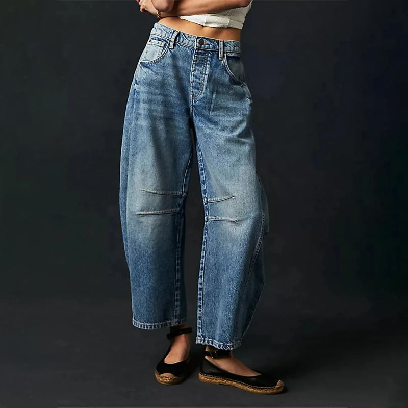 Lucy™ - Relaxed Wide-Leg Jeans — Stretch Denim