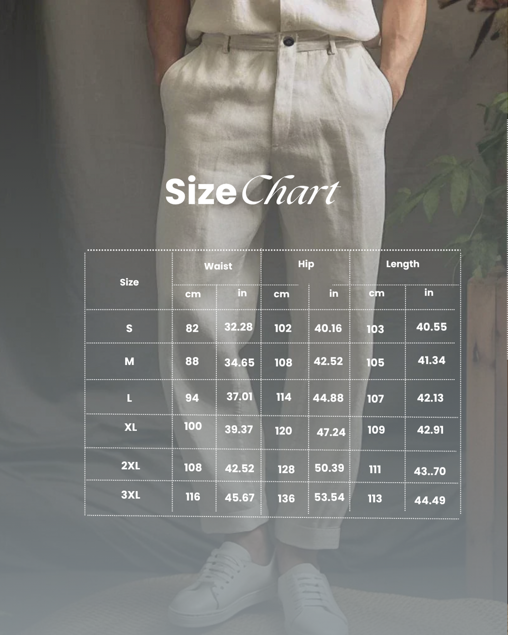 Linen Pants For Men | Tapered Fit