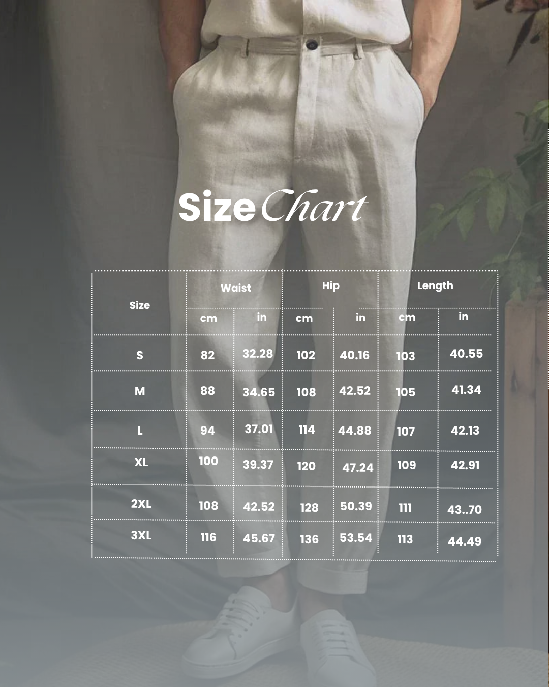 Linen Pants For Men | Tapered Fit