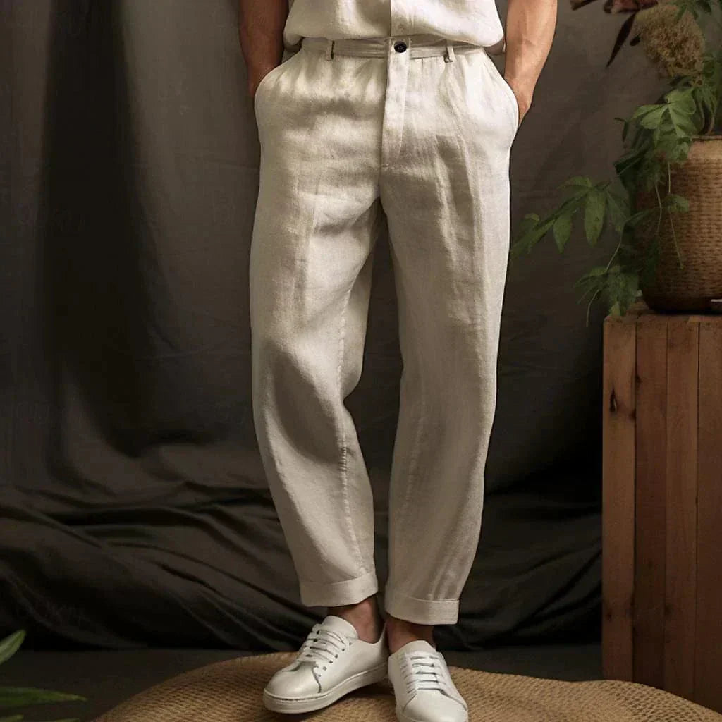 Linen Pants For Men | Tapered Fit