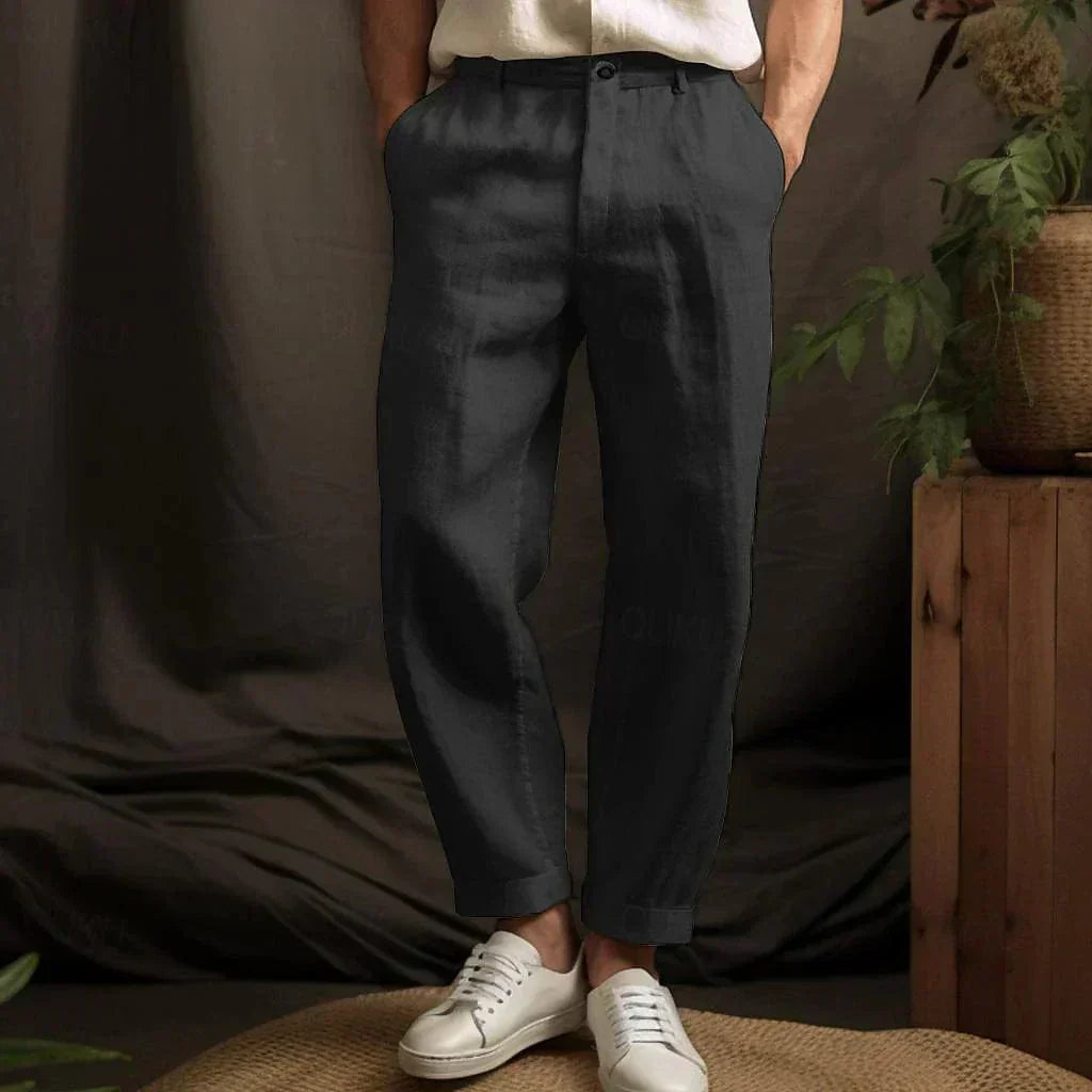 Linen Pants For Men | Tapered Fit