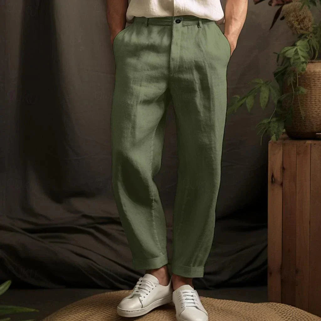 Linen Pants For Men | Tapered Fit