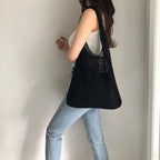 Women's Mesh-Knit Shoulder Bag Tote Handbag