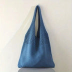 Women's Mesh-Knit Shoulder Bag Tote Handbag