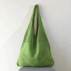 Women's Mesh-Knit Shoulder Bag Tote Handbag